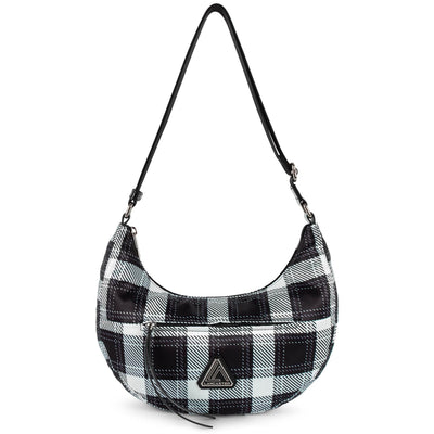 sac besace - basic verni #couleur_noir-tartan