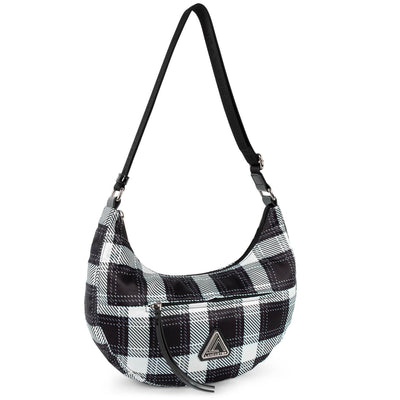 sac besace - basic verni #couleur_noir-tartan