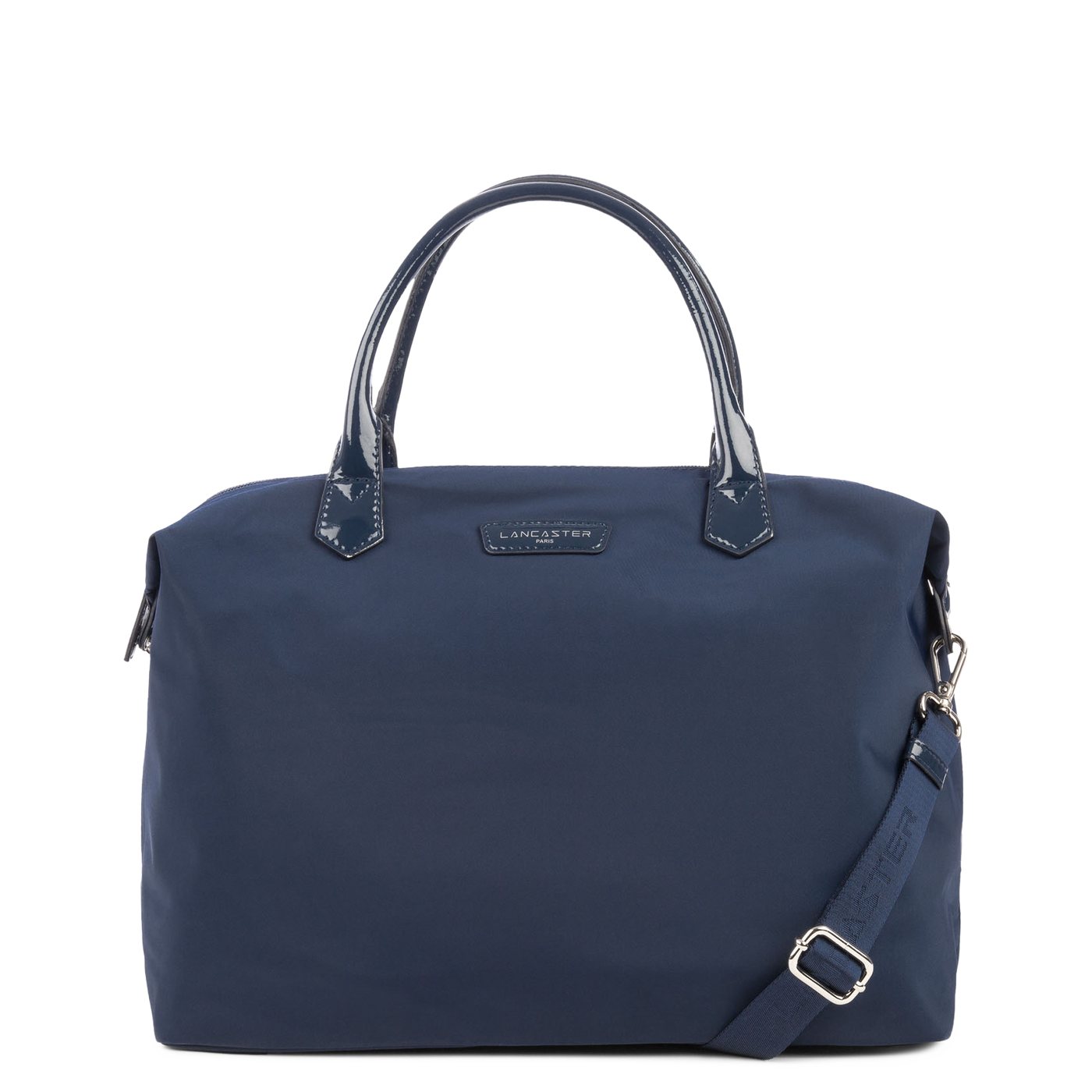 grand sac cabas main - basic verni #couleur_bleu-fonc