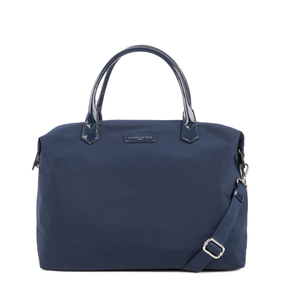 grand sac cabas main - basic verni #couleur_bleu-fonc