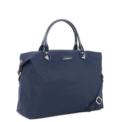 grand sac cabas main - basic verni #couleur_bleu-fonc