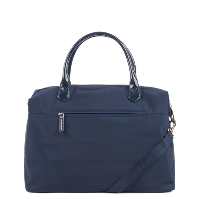 grand sac cabas main - basic verni #couleur_bleu-fonc