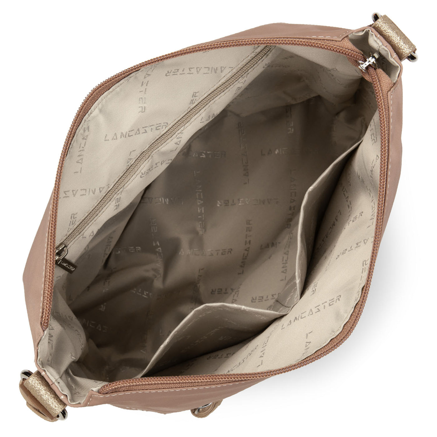 sac besace - basic pompon #couleur_nude-champagne