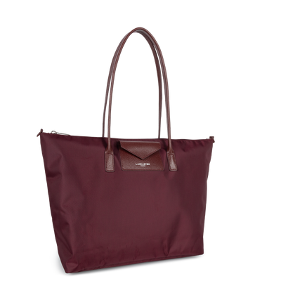 grand sac cabas épaule - smart kba #couleur_bordeaux