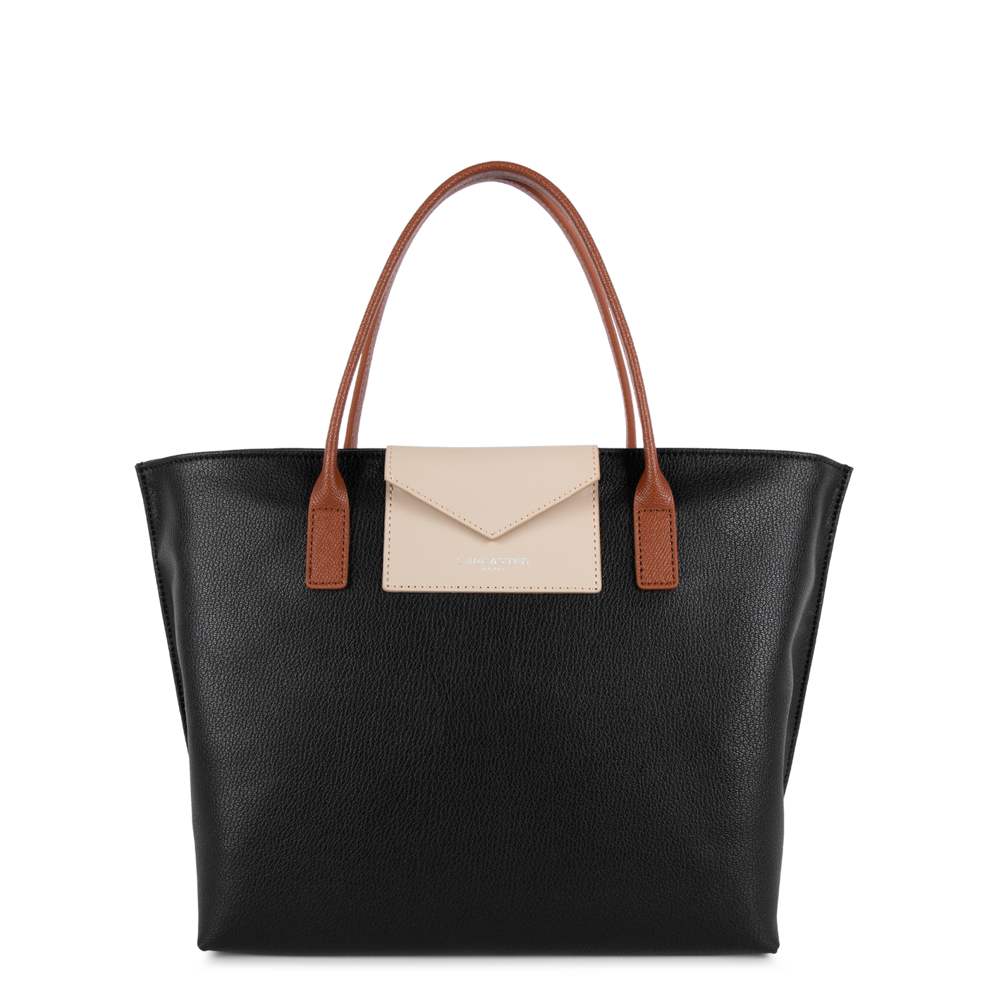 sac à main - maya #couleur_noir-galet-ros-cognac