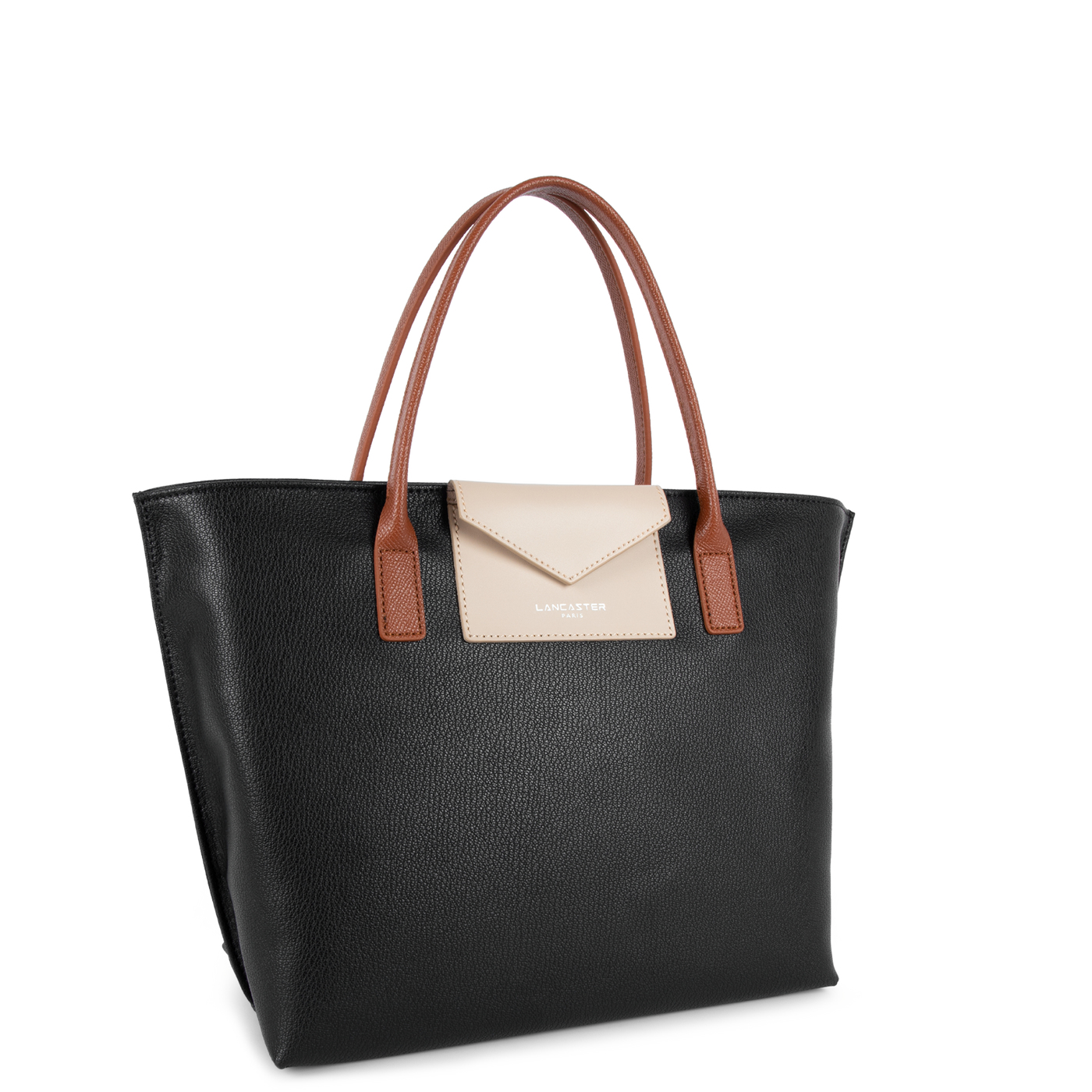 sac à main - maya #couleur_noir-galet-ros-cognac