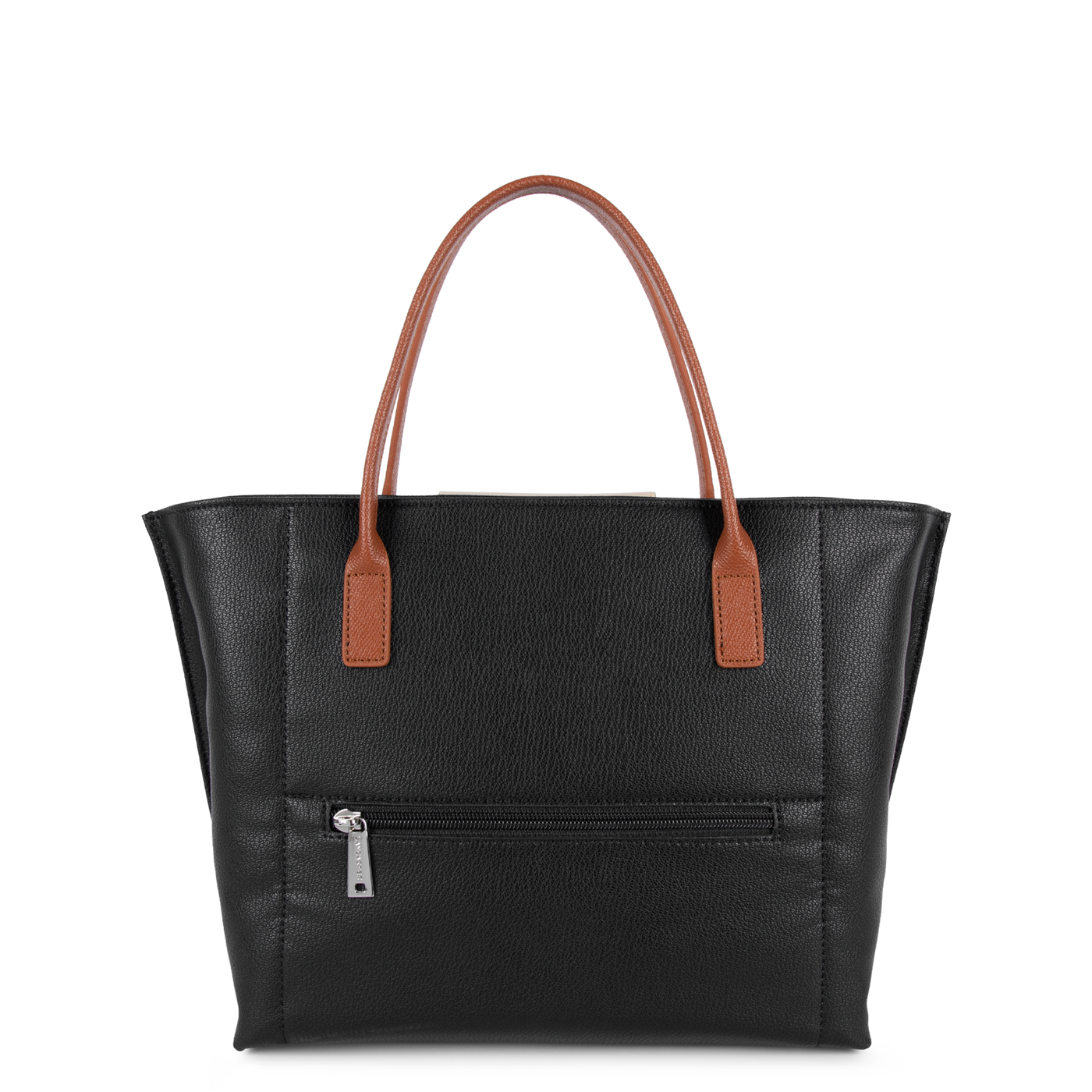 sac à main - maya #couleur_noir-galet-ros-cognac