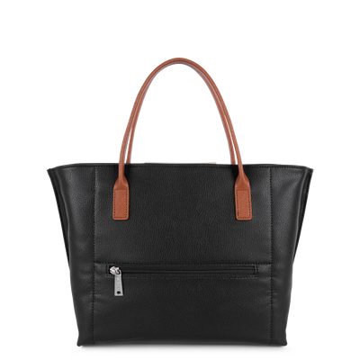 sac à main - maya #couleur_noir-galet-ros-cognac