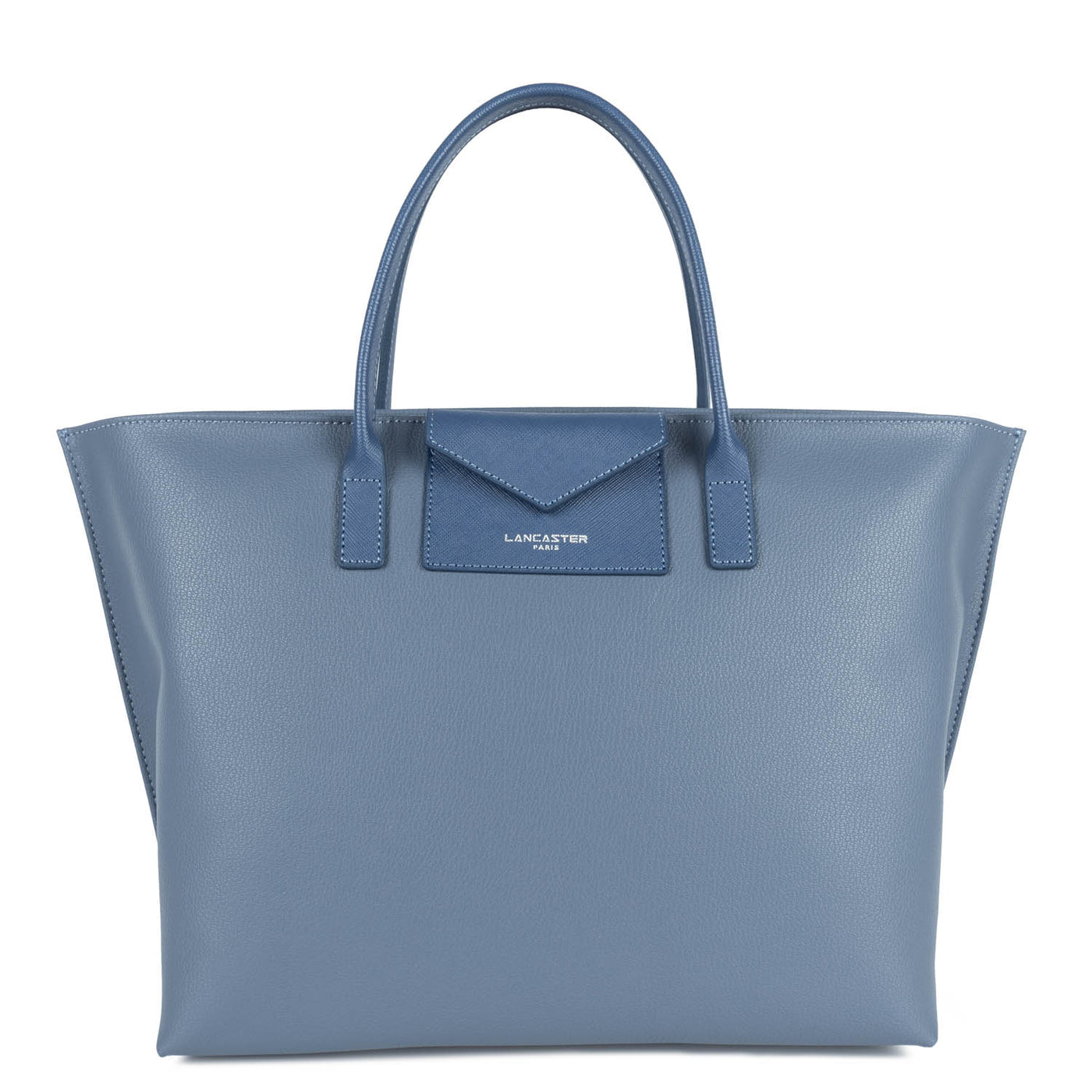 grand sac cabas main - maya #couleur_bleu-cendre