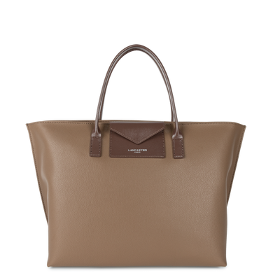 grand sac cabas main - maya #couleur_taupe