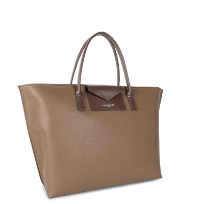 grand sac cabas main - maya #couleur_taupe