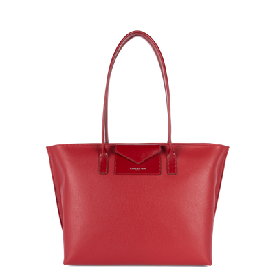 grand sac cabas épaule - maya #couleur_carmin