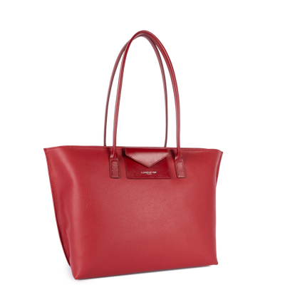 grand sac cabas épaule - maya #couleur_carmin