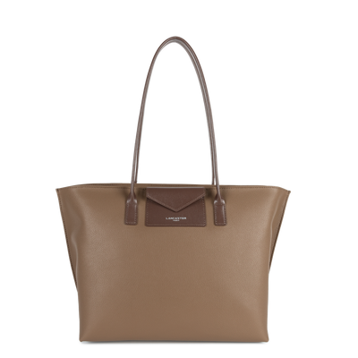 grand sac cabas épaule - maya #couleur_taupe