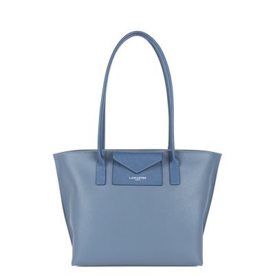 sac cabas épaule - maya #couleur_bleu-cendre