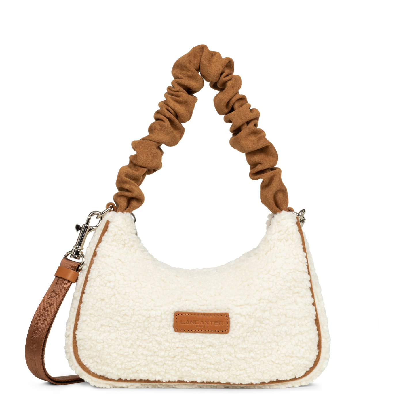 sac besace - polaire chouchou #couleur_camel