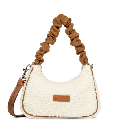 sac besace - polaire chouchou #couleur_camel