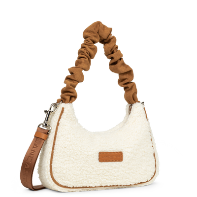 sac besace - polaire chouchou #couleur_camel