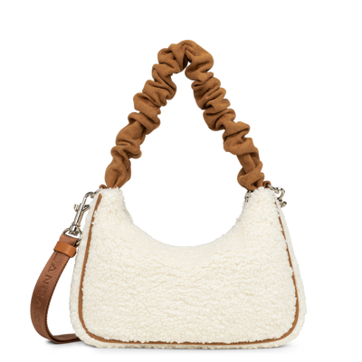 sac besace - polaire chouchou #couleur_camel