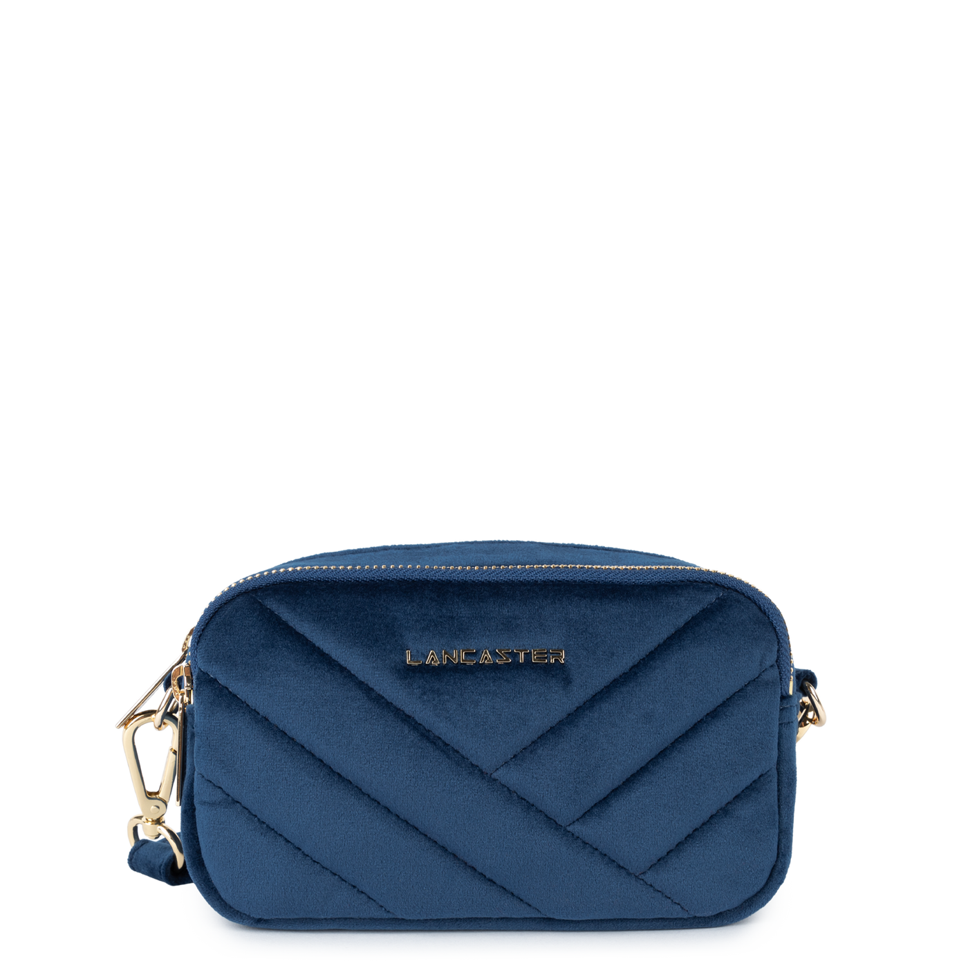 pochette smartphone - velvet matelassé #couleur_bleu