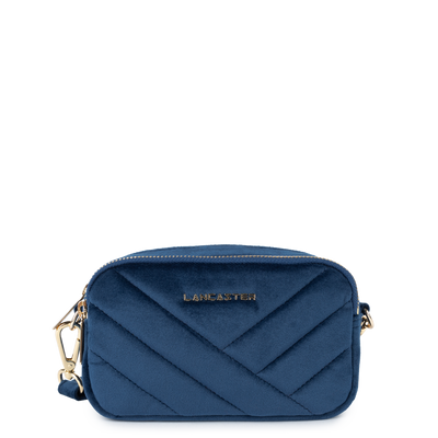 pochette smartphone - velvet matelassé #couleur_bleu