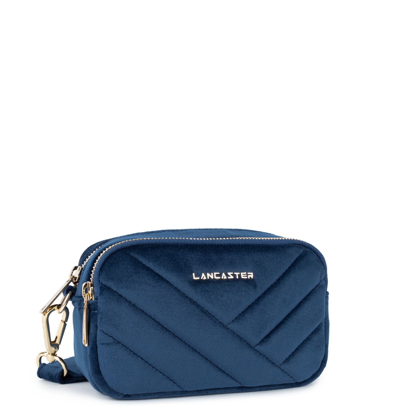 pochette smartphone - velvet matelassé #couleur_bleu