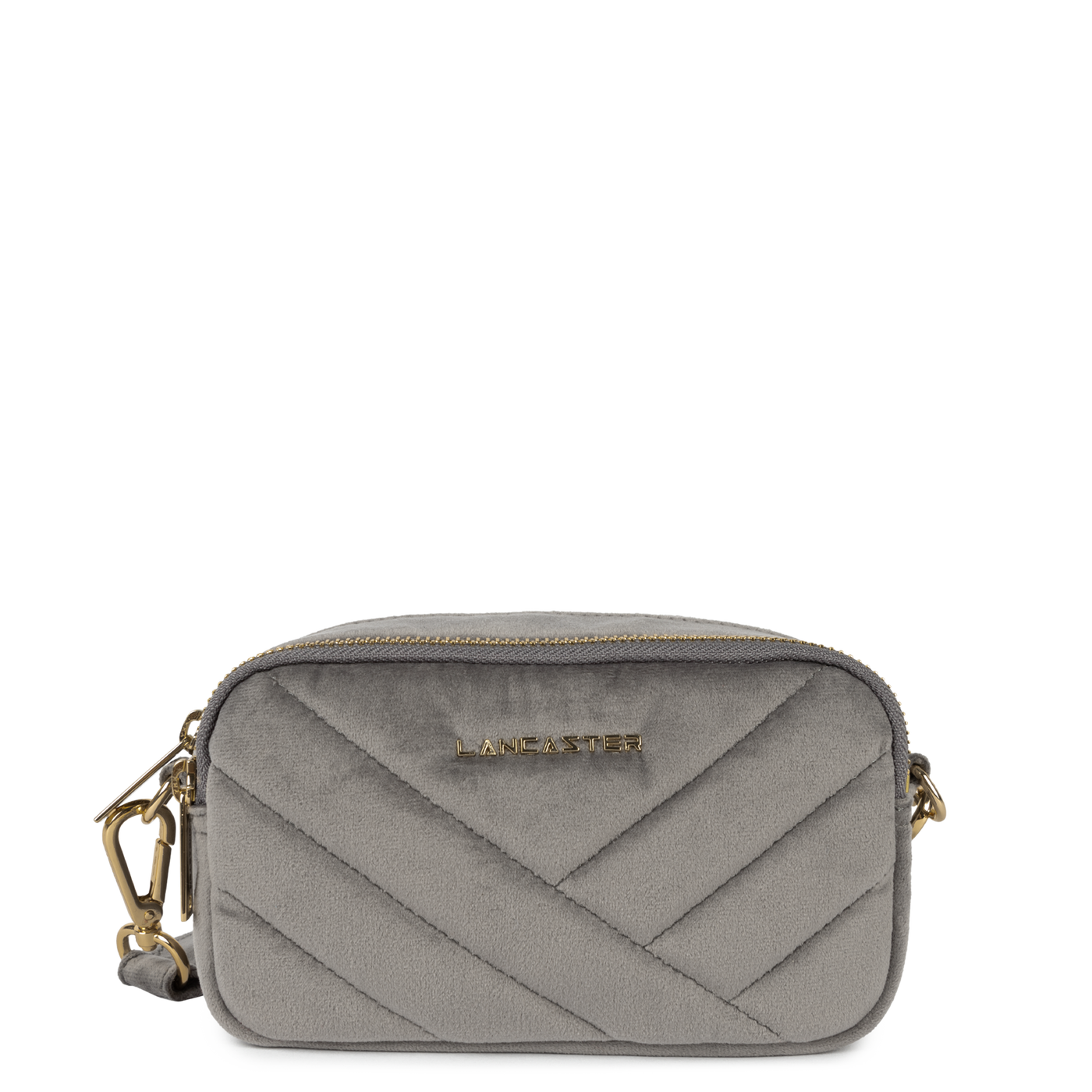 pochette smartphone - velvet matelassé #couleur_gris