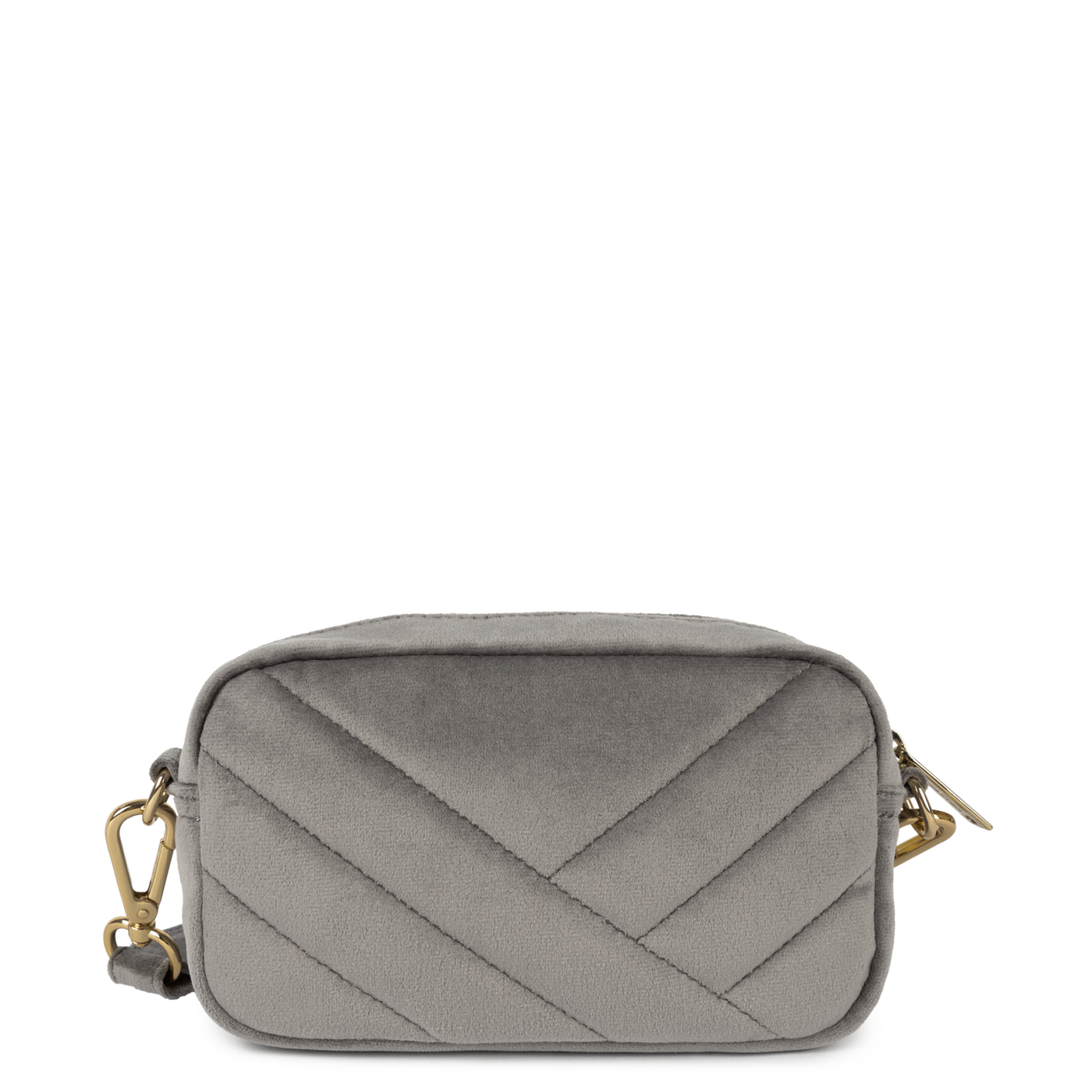 pochette smartphone - velvet matelassé #couleur_gris