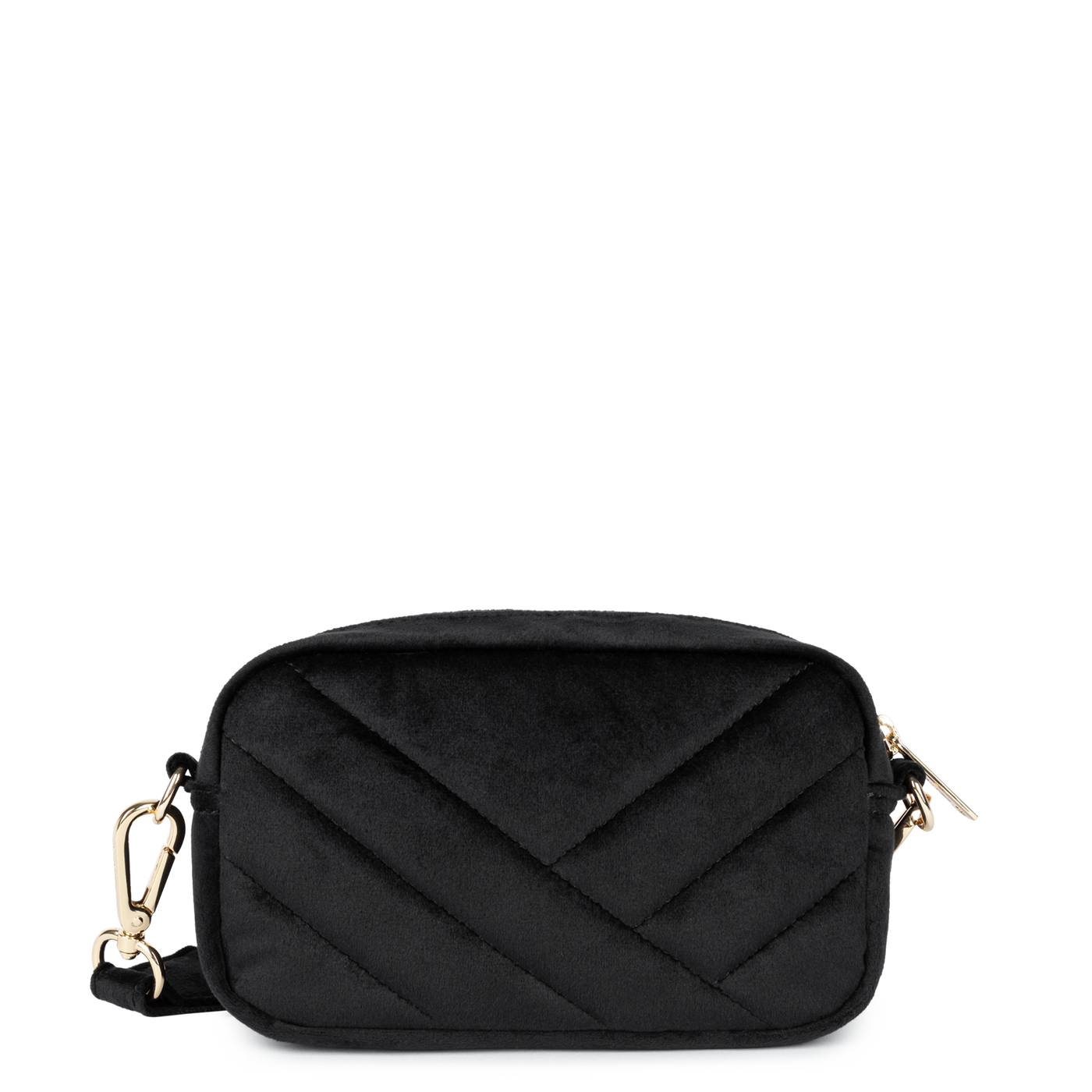 pochette smartphone - velvet matelassé #couleur_noir