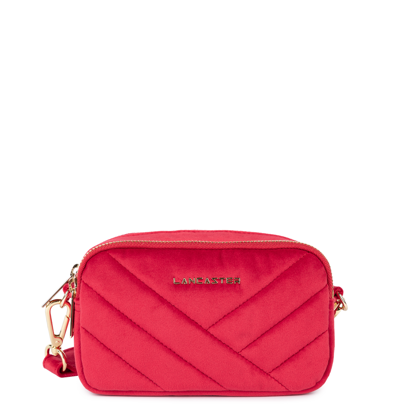 pochette smartphone - velvet matelassé #couleur_rouge