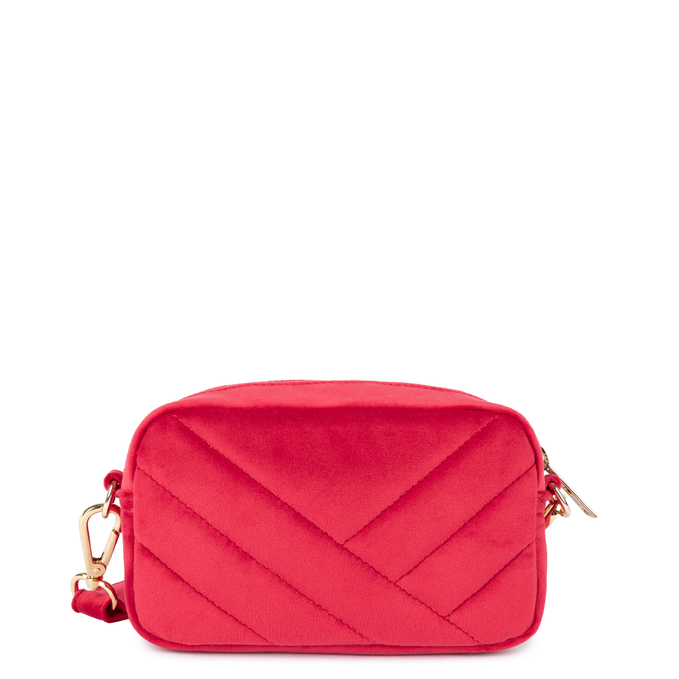 pochette smartphone - velvet matelassé #couleur_rouge