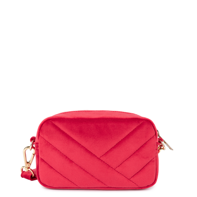 pochette smartphone - velvet matelassé #couleur_rouge