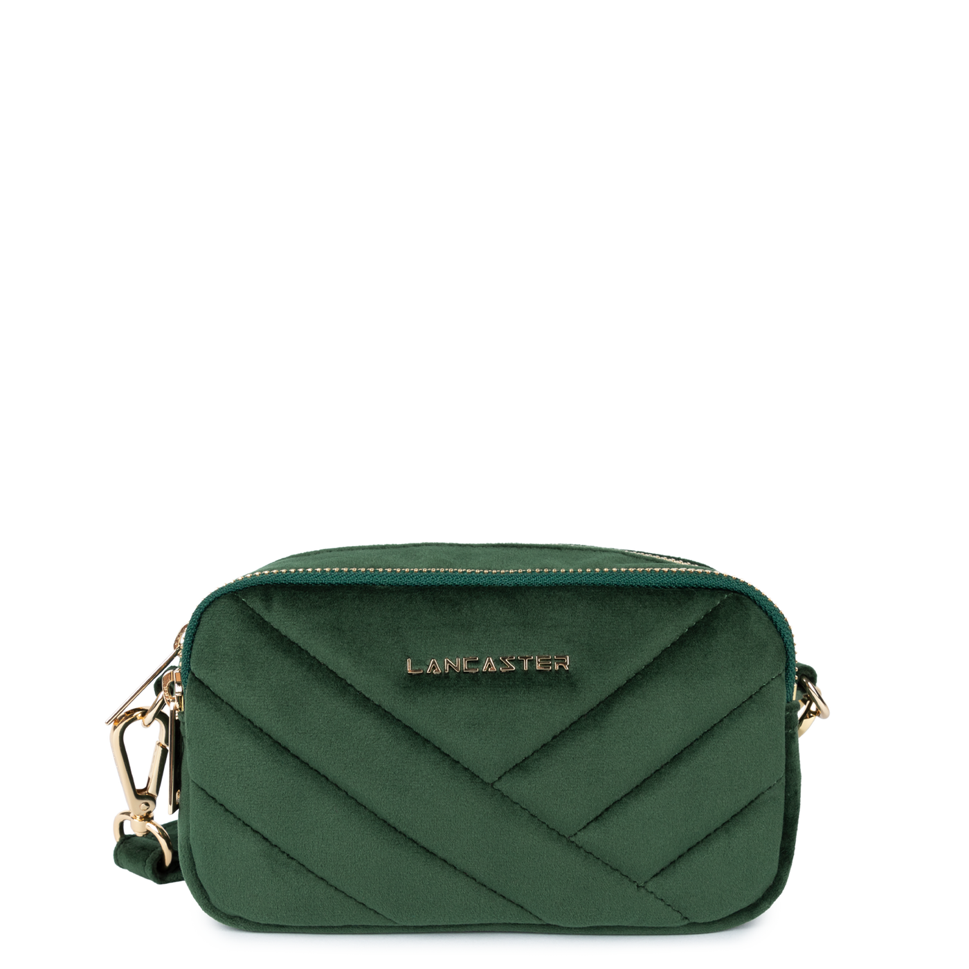 pochette smartphone - velvet matelassé #couleur_vert-fonc