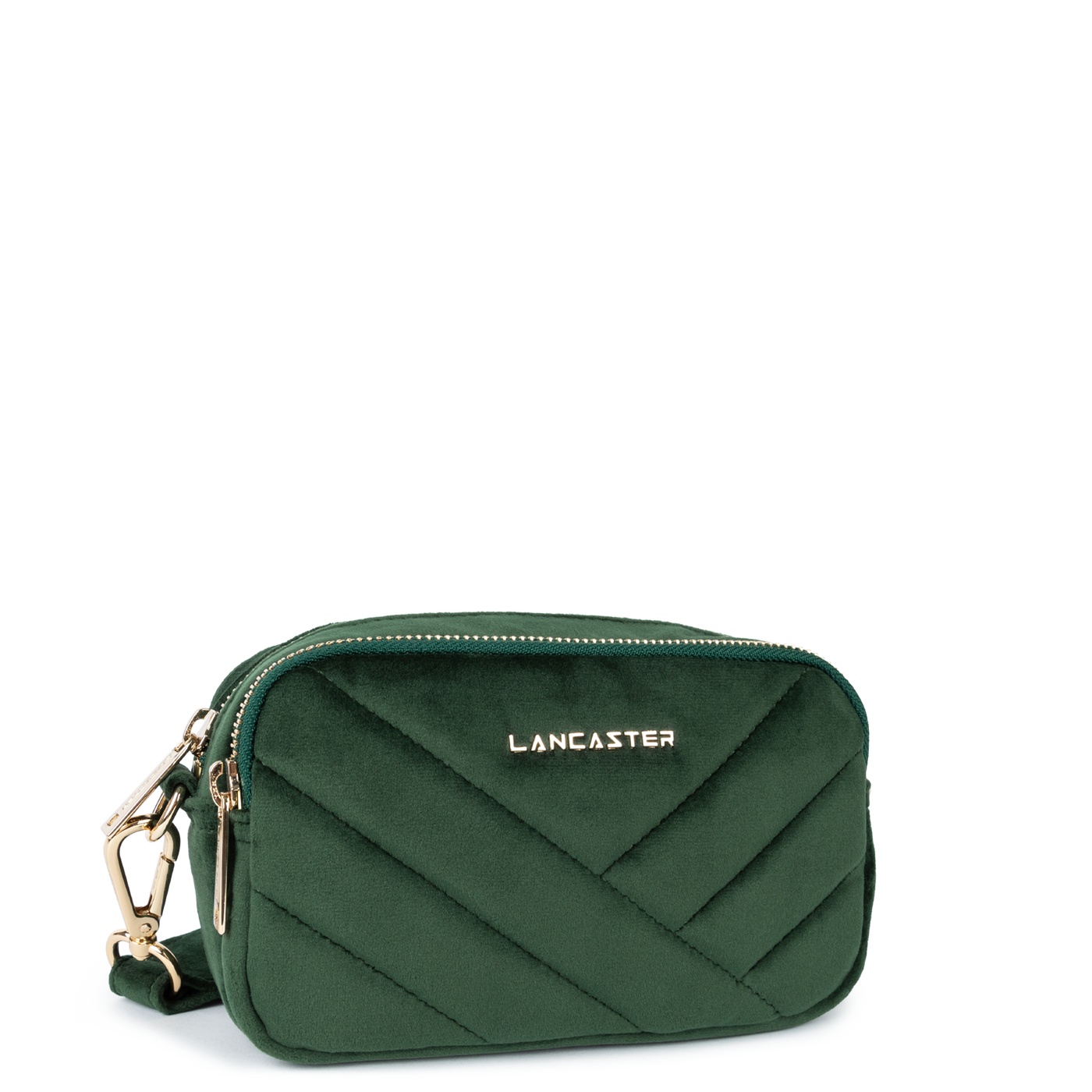 pochette smartphone - velvet matelassé #couleur_vert-fonc