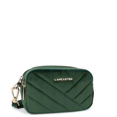 pochette smartphone - velvet matelassé #couleur_vert-fonc