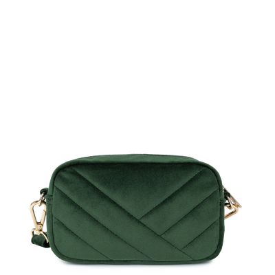 pochette smartphone - velvet matelassé #couleur_vert-fonc