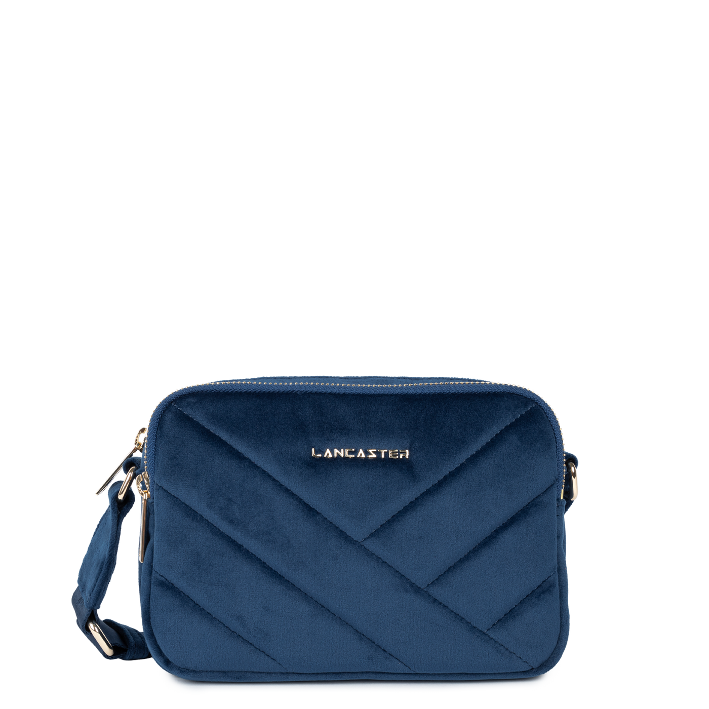 sac trotteur - velvet matelassé #couleur_bleu