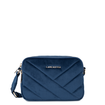 sac trotteur - velvet matelassé #couleur_bleu