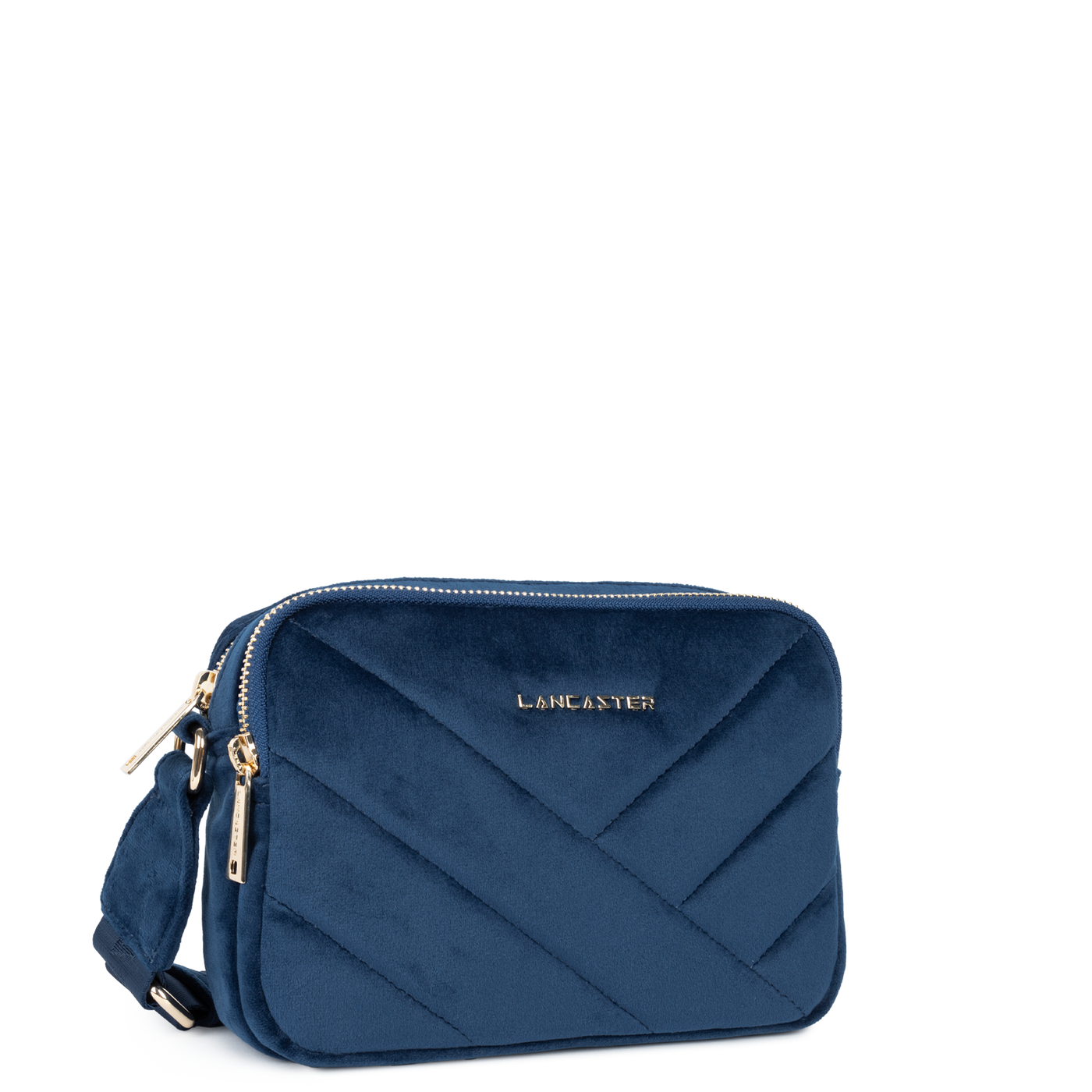 sac trotteur - velvet matelassé #couleur_bleu