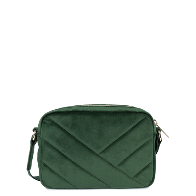 sac trotteur - velvet matelassé #couleur_vert-fonc