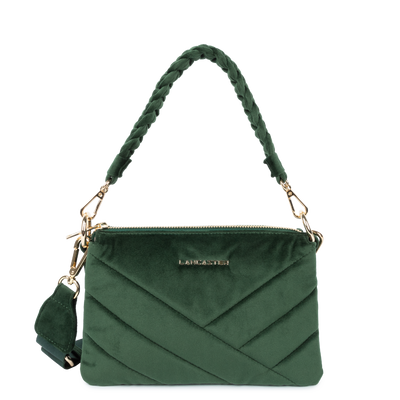 pochette - velvet matelassé #couleur_vert-fonc