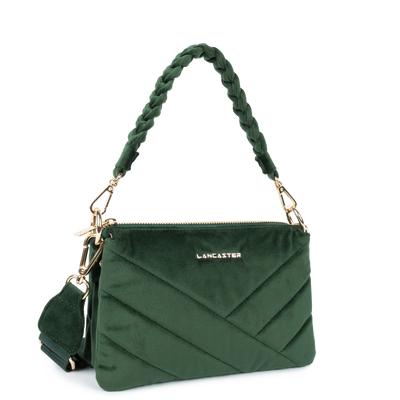 pochette - velvet matelassé #couleur_vert-fonc