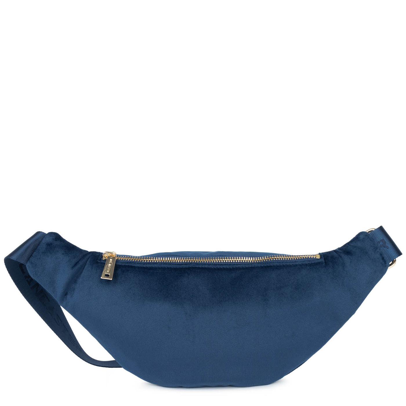 sac banane - velvet matelassé #couleur_bleu