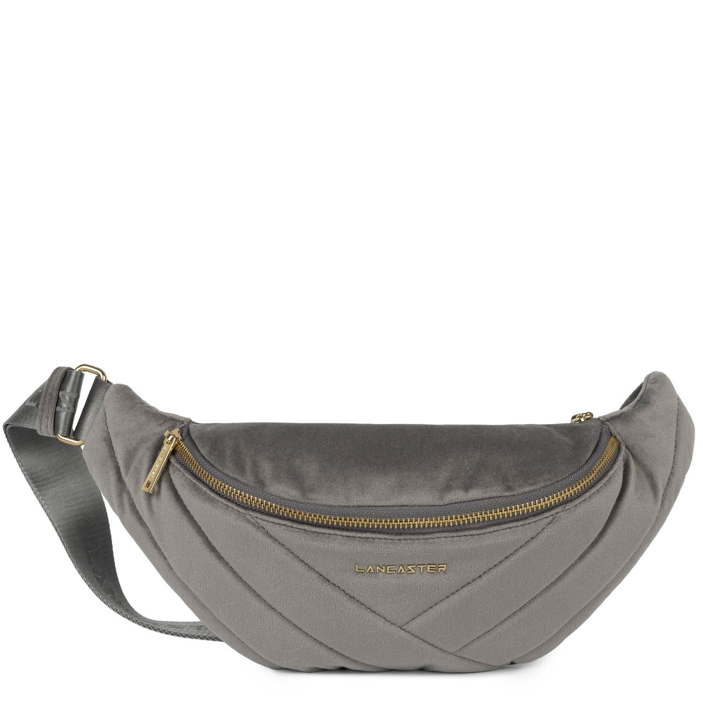 Sac banane - Velvet Matelassé #couleur_gris