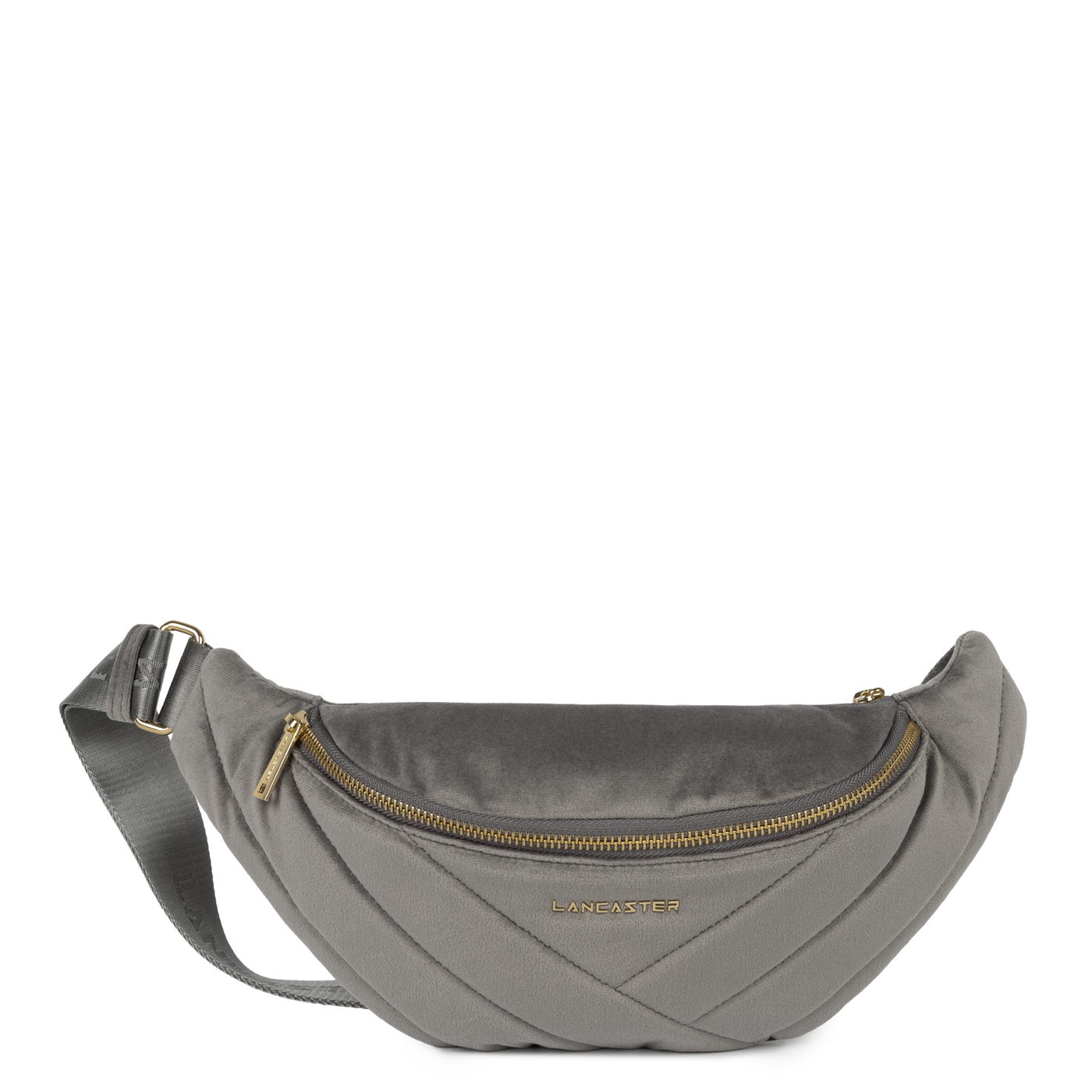 sac banane - velvet matelassé #couleur_gris