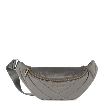 sac banane - velvet matelassé #couleur_gris