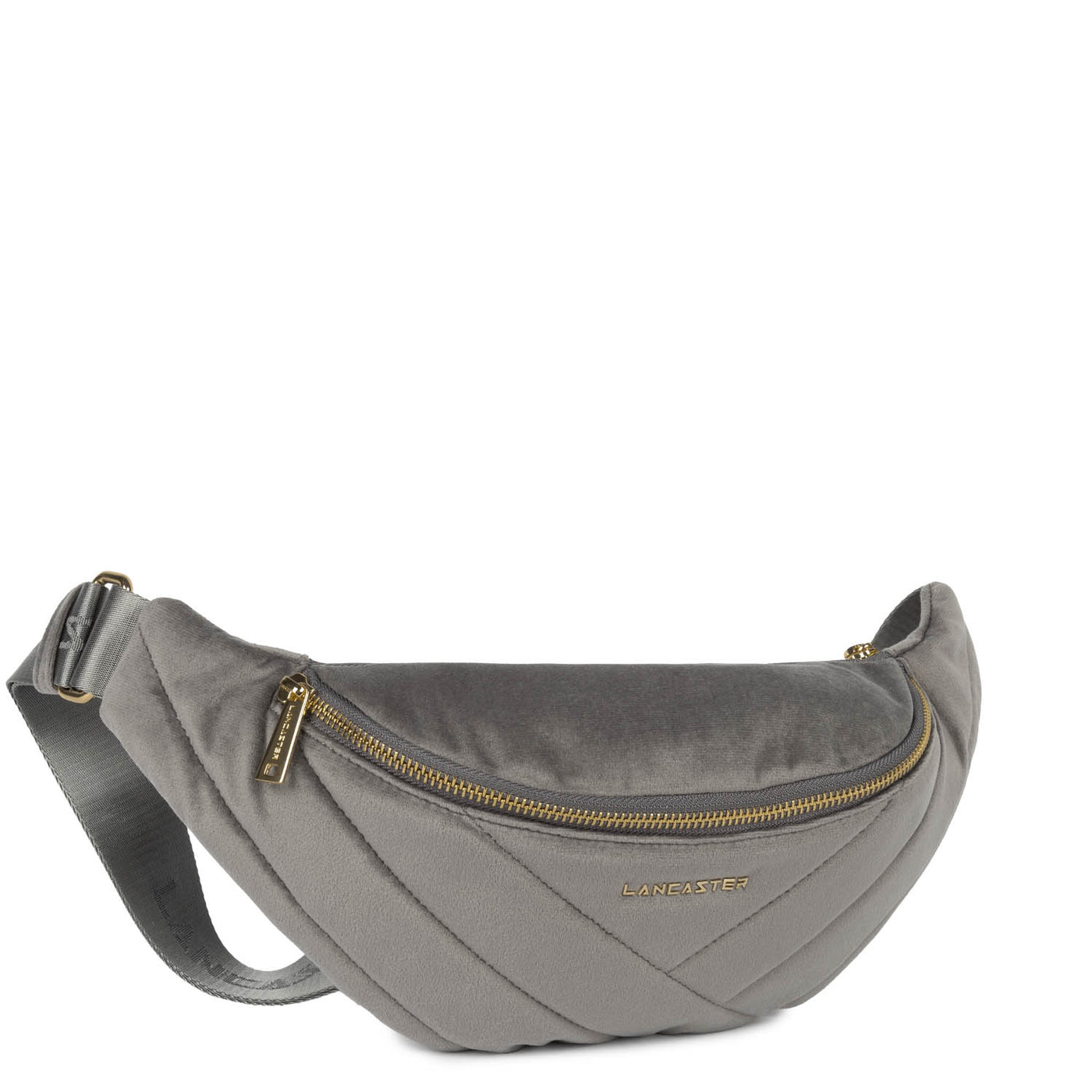 Sac banane - Velvet Matelassé #couleur_gris