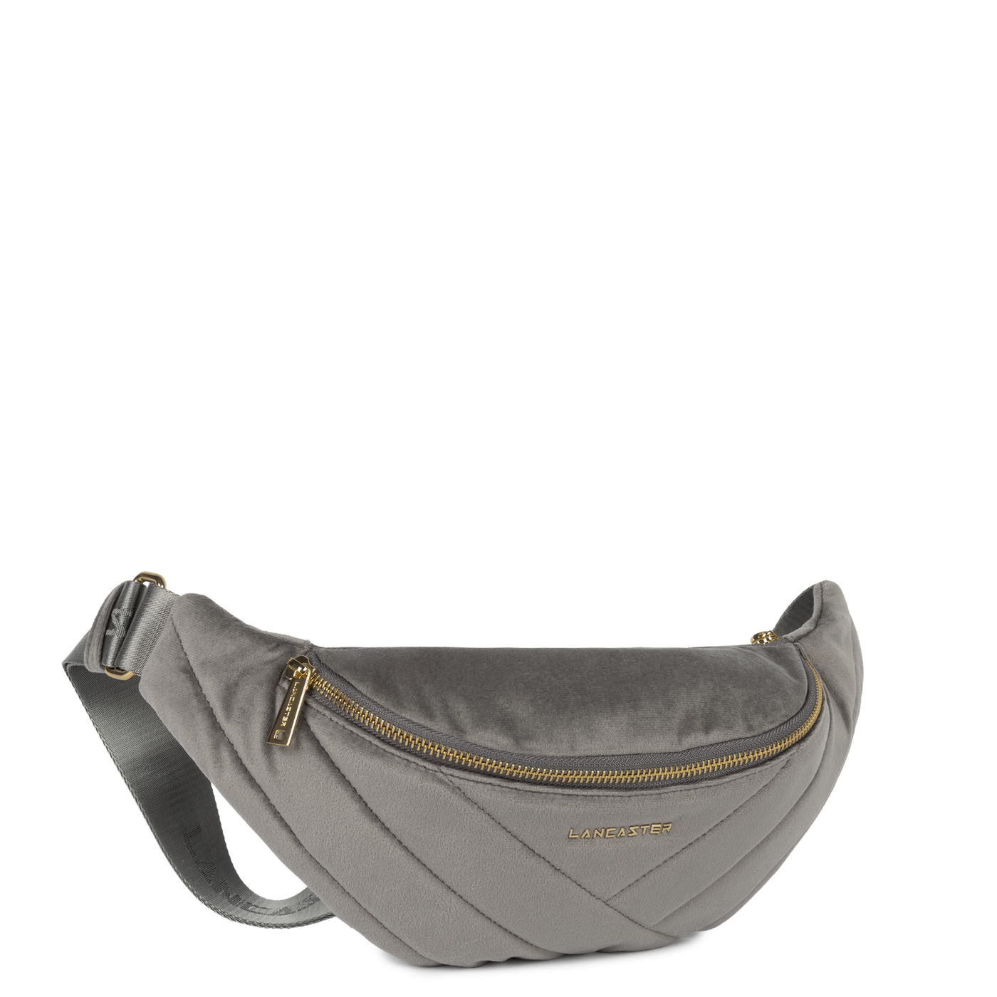 sac banane - velvet matelassé #couleur_gris