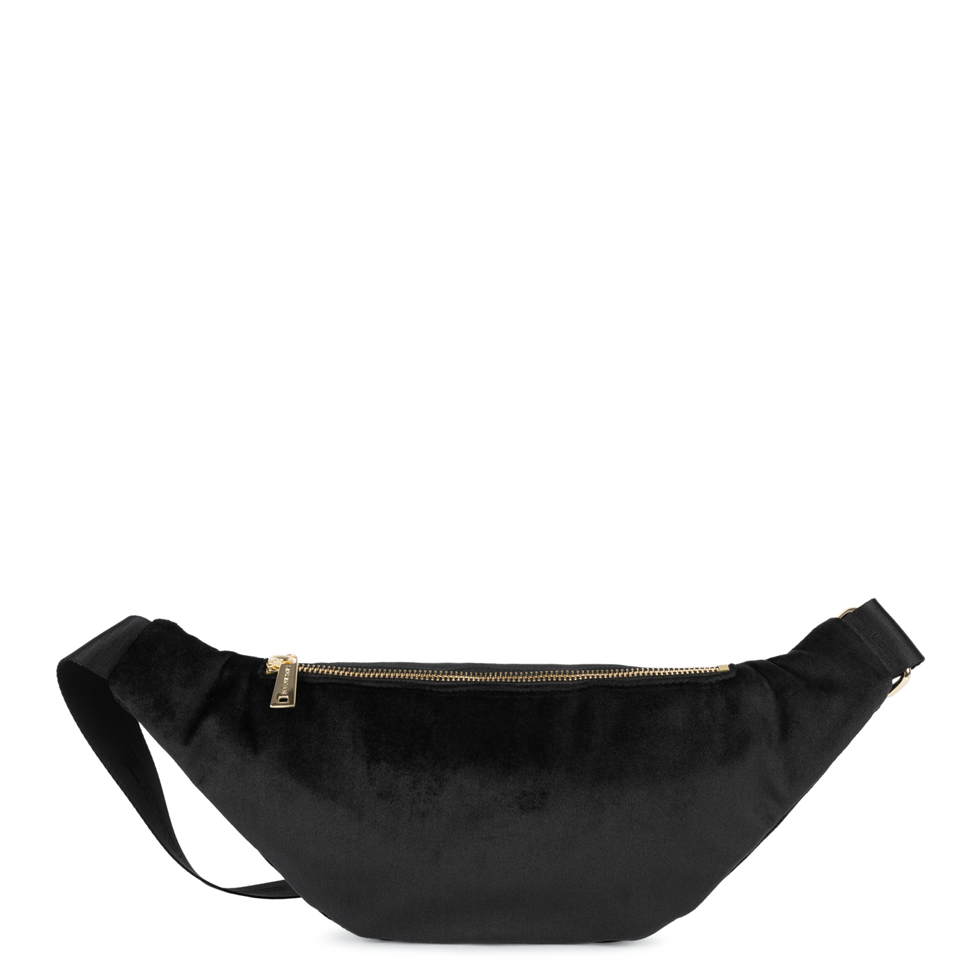 sac banane - velvet matelassé #couleur_noir