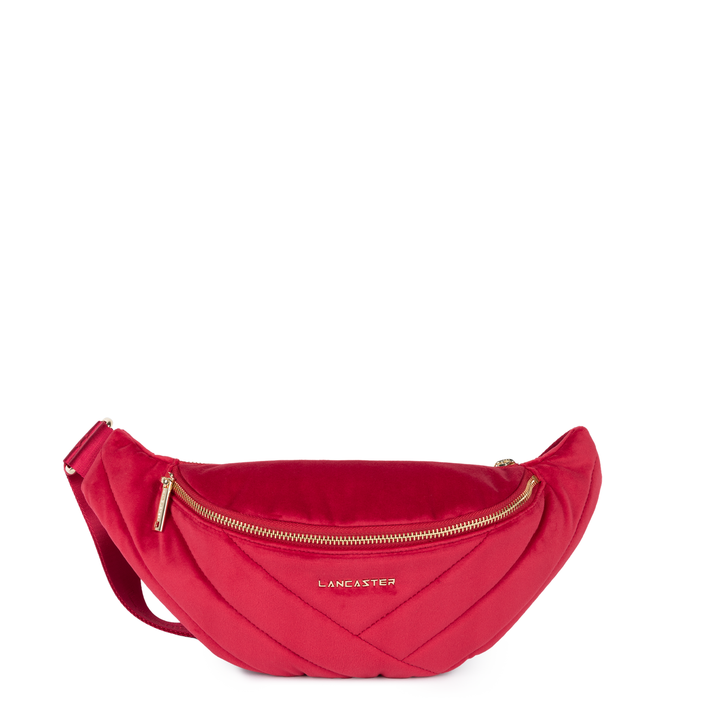 sac banane - velvet matelassé #couleur_rouge